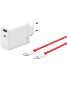 Cargador ONEPLUS SUPERVOOC Cargador Dual Ports GaN 120W con cable USB-