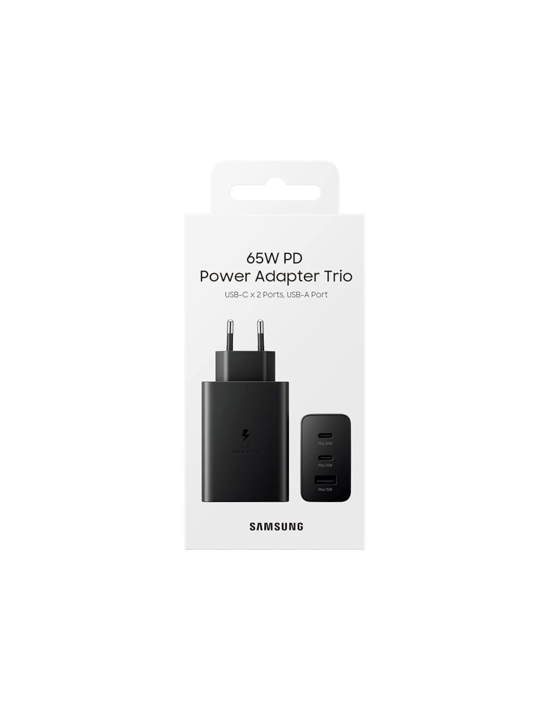 Cargador Samsung EP-T6530 Trio 65W Negro en Logroño
