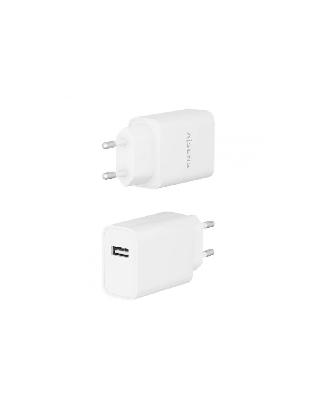 Cargador de Alta Eficiencia 10.5W Aisens 1xUSB Blanco en Logroño
