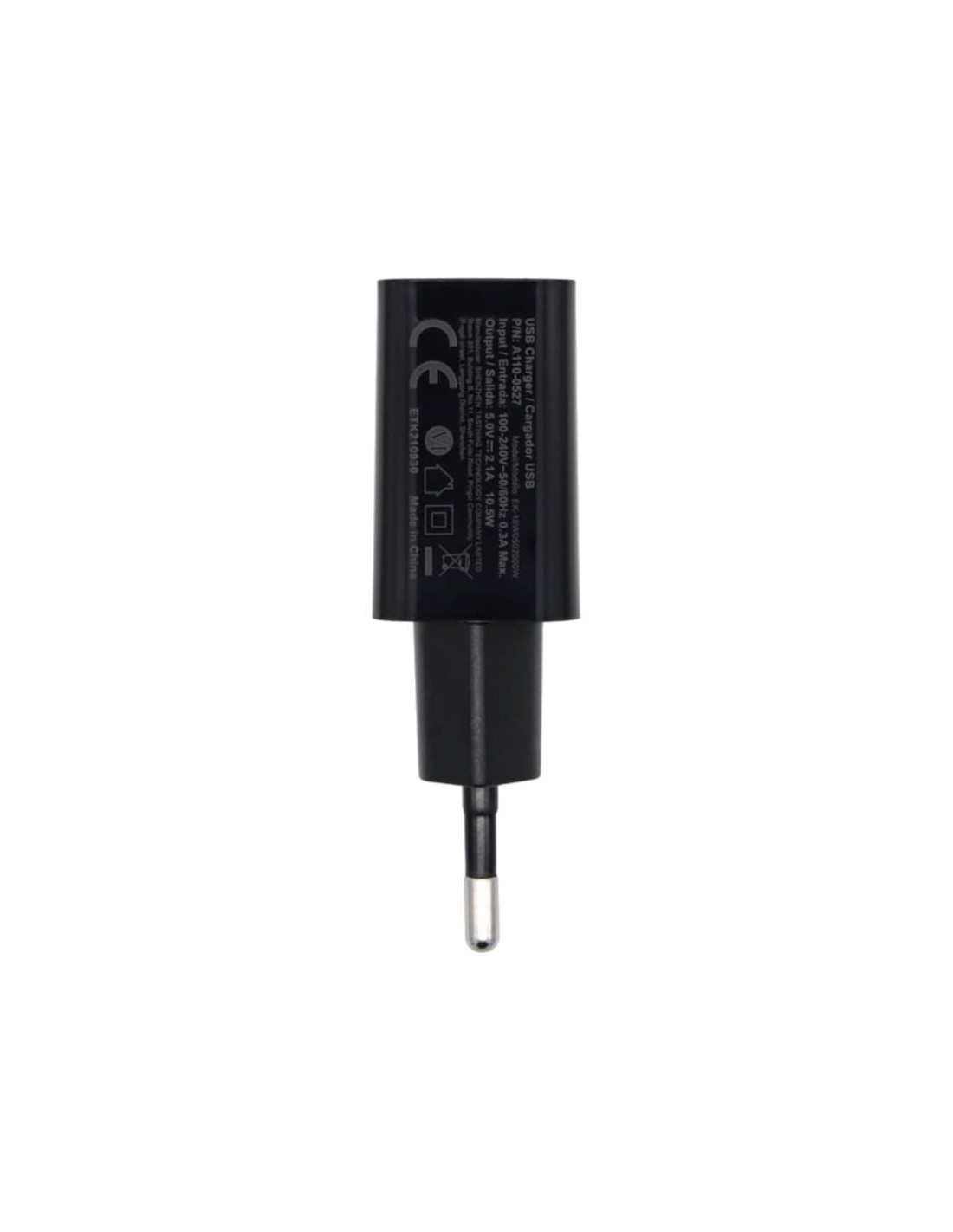 Cargador Aisens USB 10W Alta Eficiencia 5V/2A Negro en Logroño