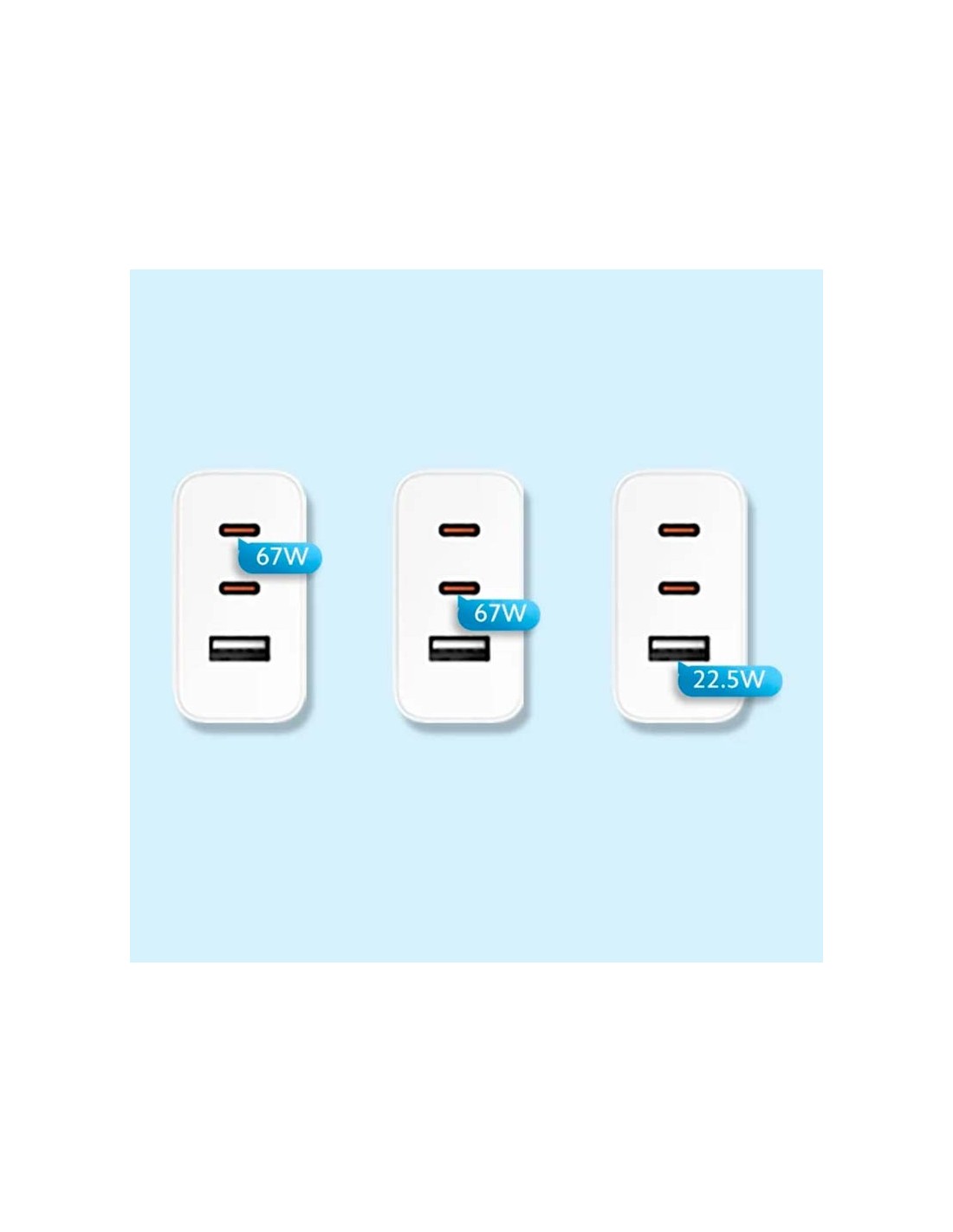 Cargador Xiaomi 67W GaN 2C1A EU en Logroño