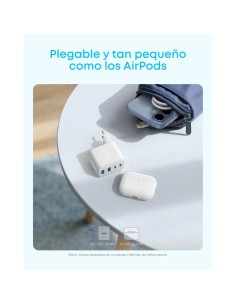 Cargador Anker Zolo GaN 50W 4 Puertos Blanco 2x USB-C + USB-A 2