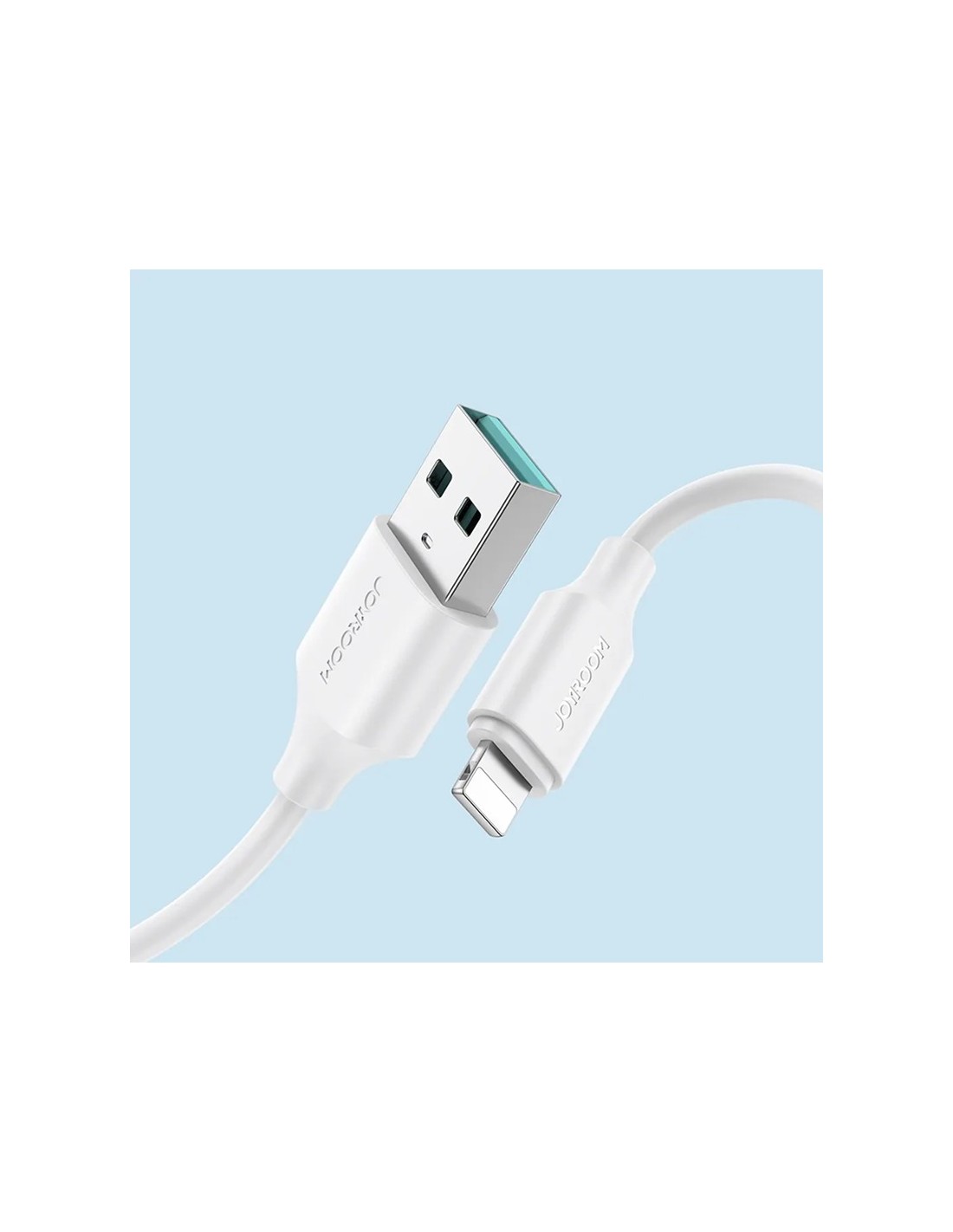 Cable Joyroom USB-A a Lightning Carga Rápida Blanco en Logroño
