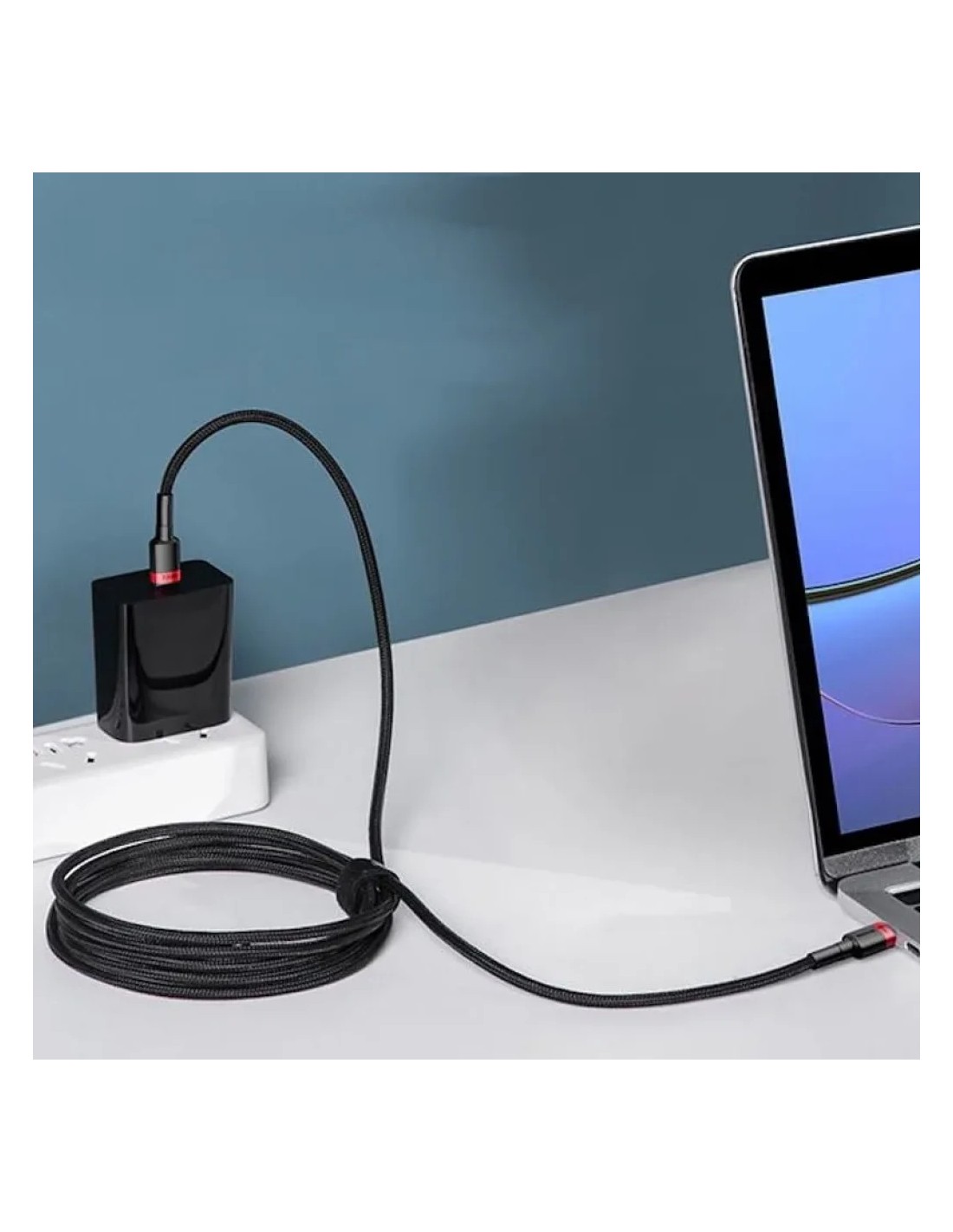 Cable Baseus USB Tipo C a USB Tipo C 60W 1M en Logroño