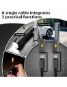Cable Ultra-Resistente Carga Rápida 3 en 1 240W USB-C en Logroño