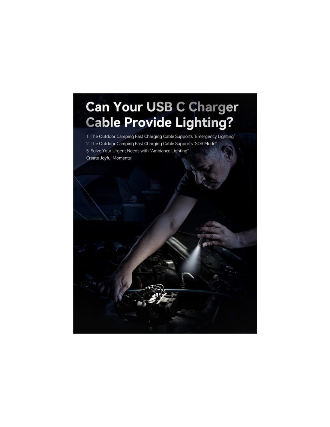 Cable Ultra-Resistente Carga Rápida 6 en 1 240W USB-C/A/Lightning