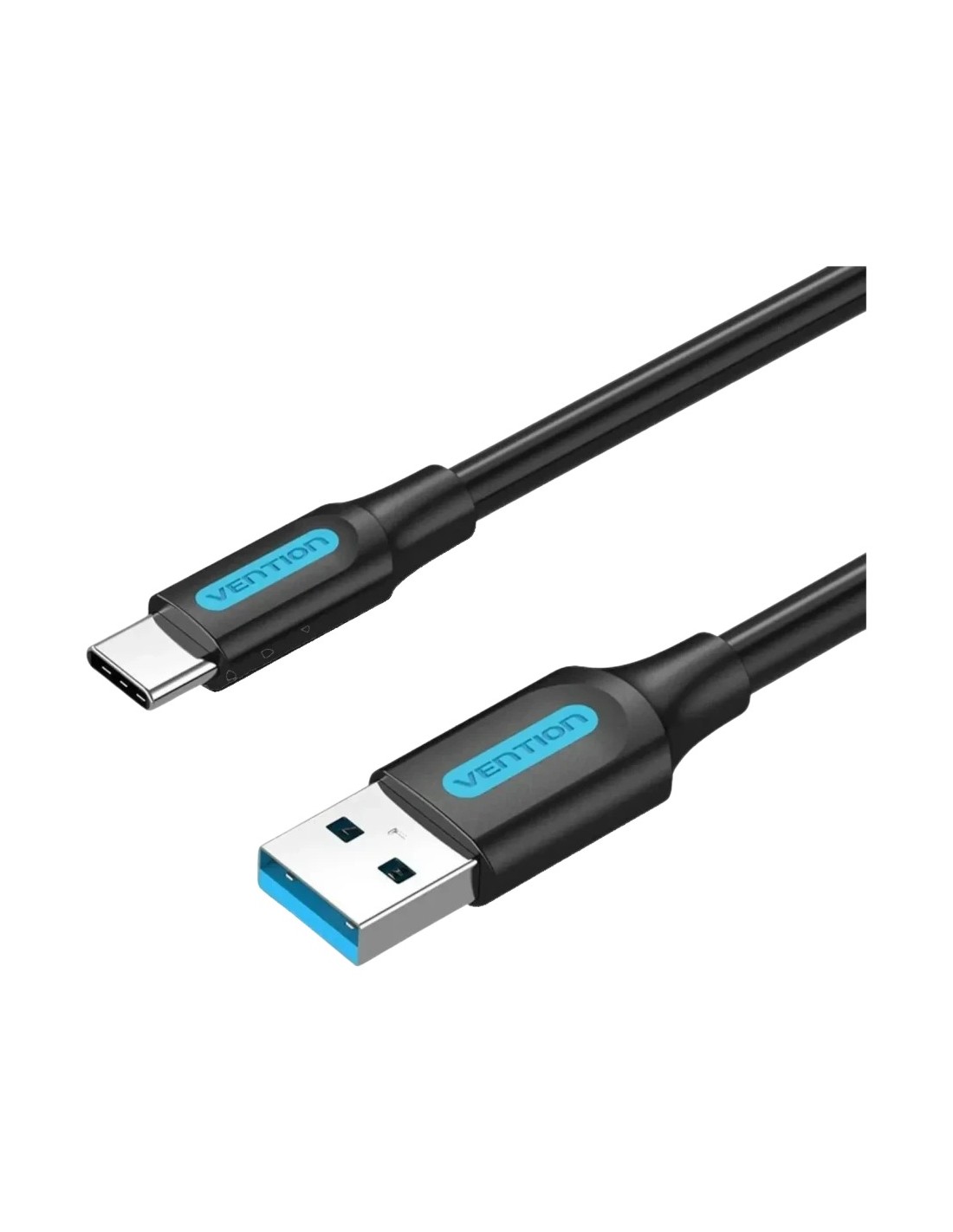 Cable Vention COZBG USB-A a USB-C 3A Carga Rápida 1,5m Negro