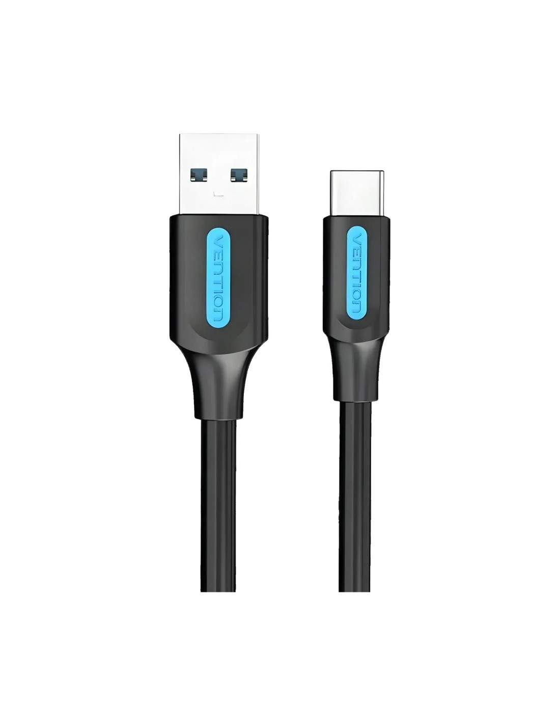 Cable Vention COZBG USB-A a USB-C 3A Carga Rápida 1,5m Negro