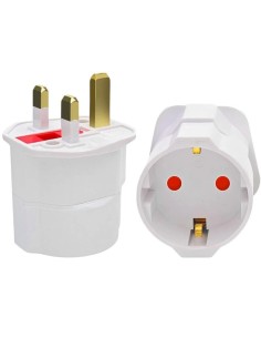 Adaptador enchufe UK a Europeo en Logroño
