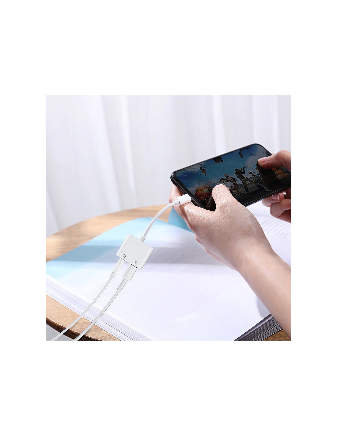 Adaptador para Auriculares Lightning/minijack 3,5mm Joyroom Ben