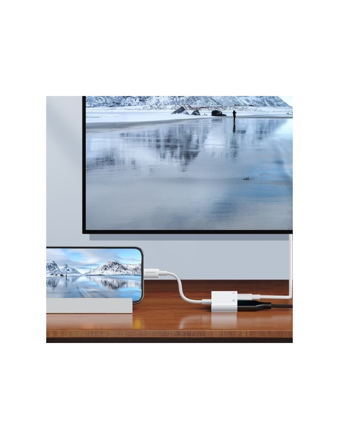Adaptador doble de Lightning a HDMI/Lightning Joyroom en Logroño