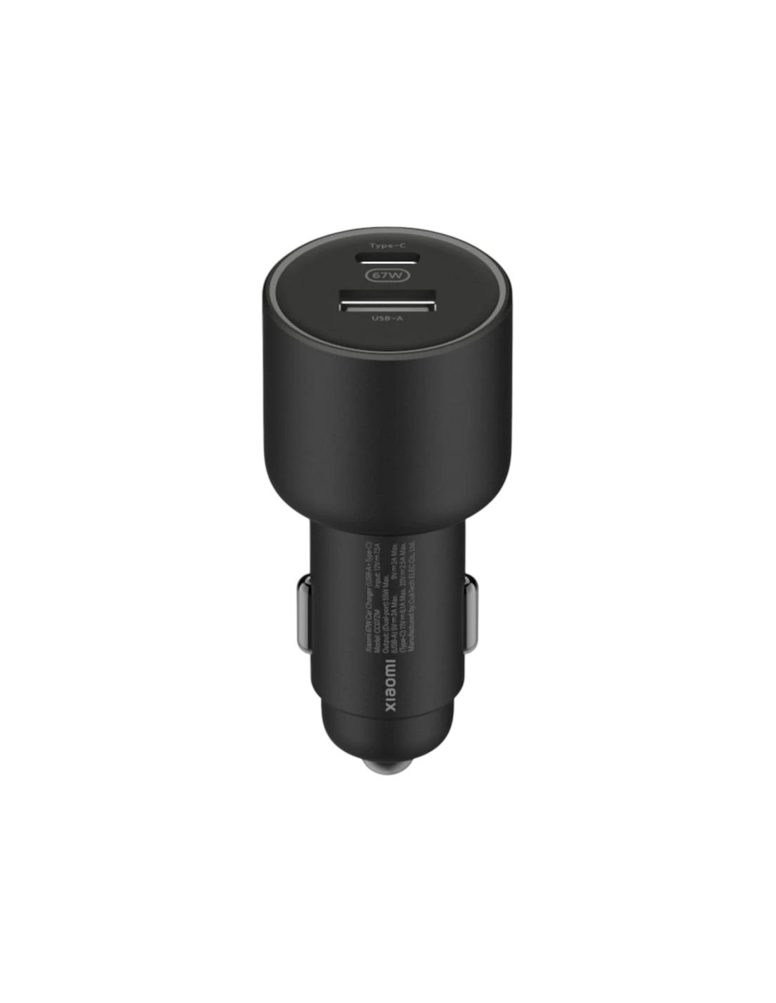 Cargador de Coche Xiaomi Car Charger 67W USB-A y USB Tipo C en Logroño