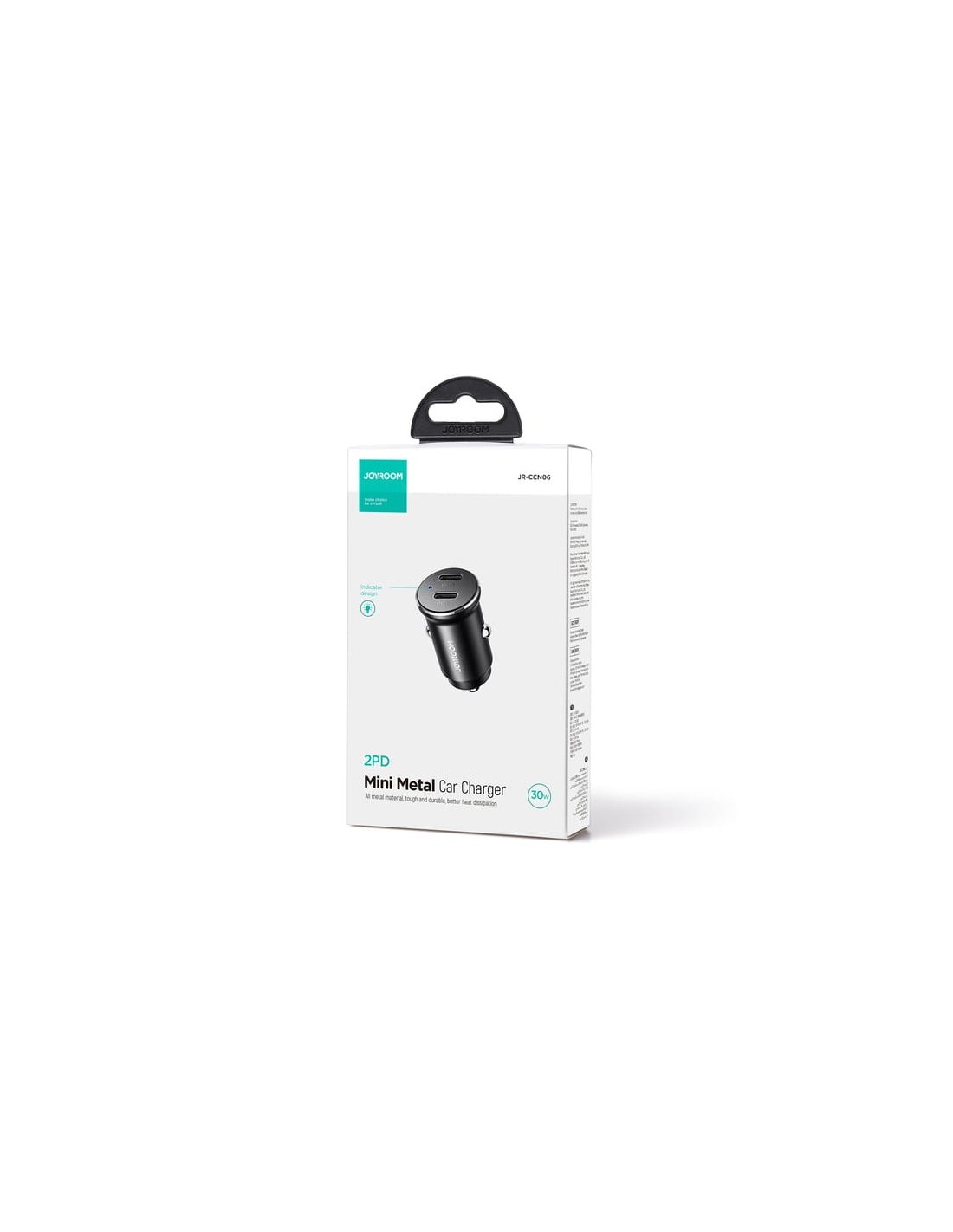 Cargador de coche Joyroom JR-CCN06 Dual USB-C Mini Metal en Logroño
