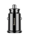Baseus Cargador de Coche Dual USB 3.1A Small Rice Grain Negro