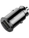 Baseus Cargador de Coche Dual USB 3.1A Small Rice Grain Negro