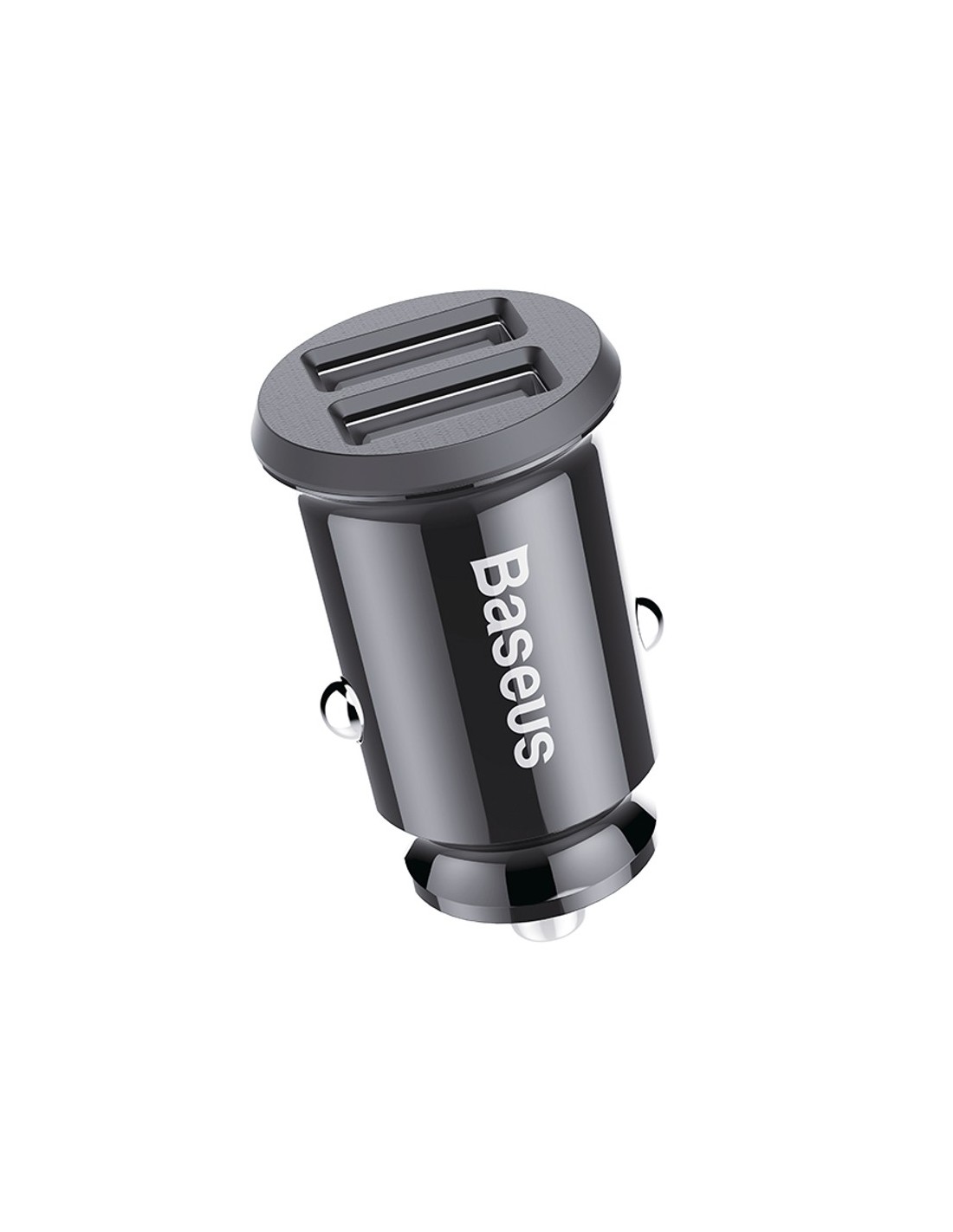 Baseus Cargador de Coche Dual USB 3.1A Small Rice Grain Negro