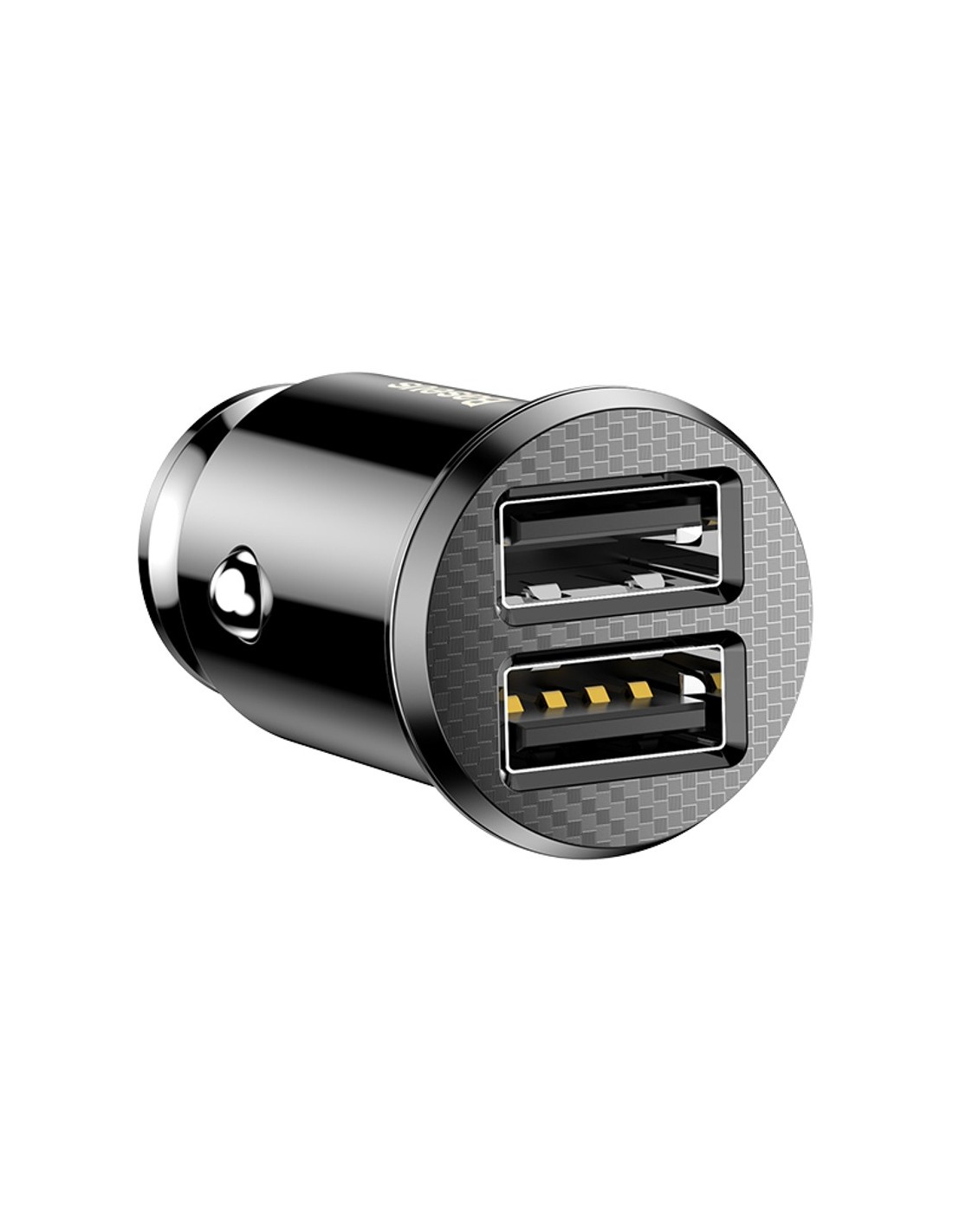 Baseus Cargador de Coche Dual USB 3.1A Small Rice Grain Negro