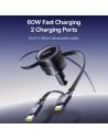 Cargador de coche Baseus Enjoyment Max 60W 2x USB-C en Logroño