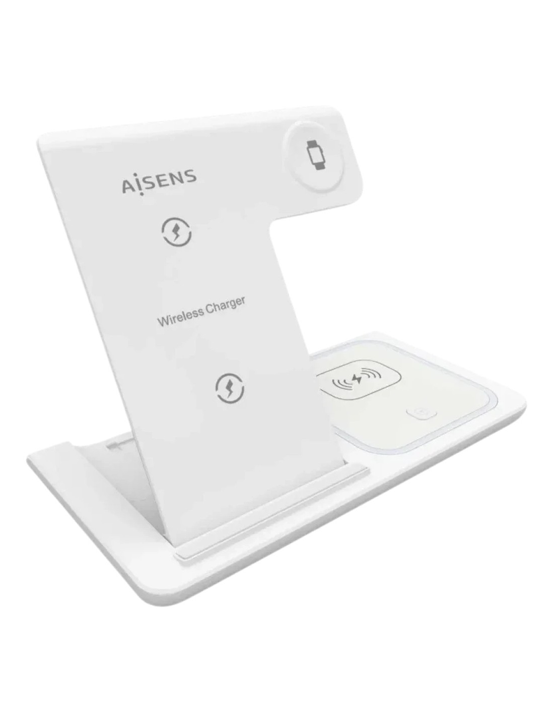 Aisens ASCH-15W3WC044-W 3 en 1 Qi 15W Plegable Blanco - Base de carga 