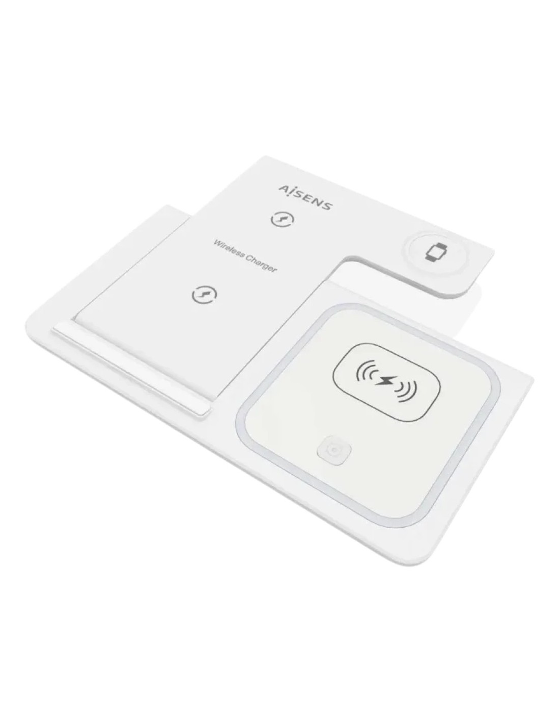 Aisens ASCH-15W3WC044-W 3 en 1 Qi 15W Plegable Blanco - Base de carga 
