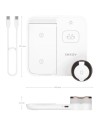 Cargador Inalámbrico 4 en 1 15W Qi Blanco Aisens ASCH-15W4WC061-W