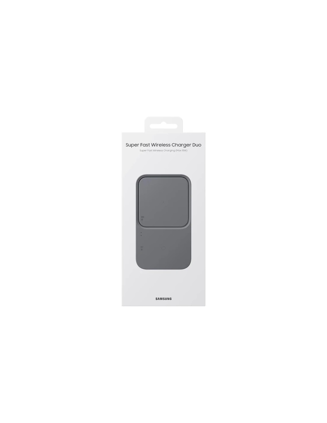 Cargador Inalámbrico Qi 15W Gris Oscuro Samsung Super Fast Wireless Ch