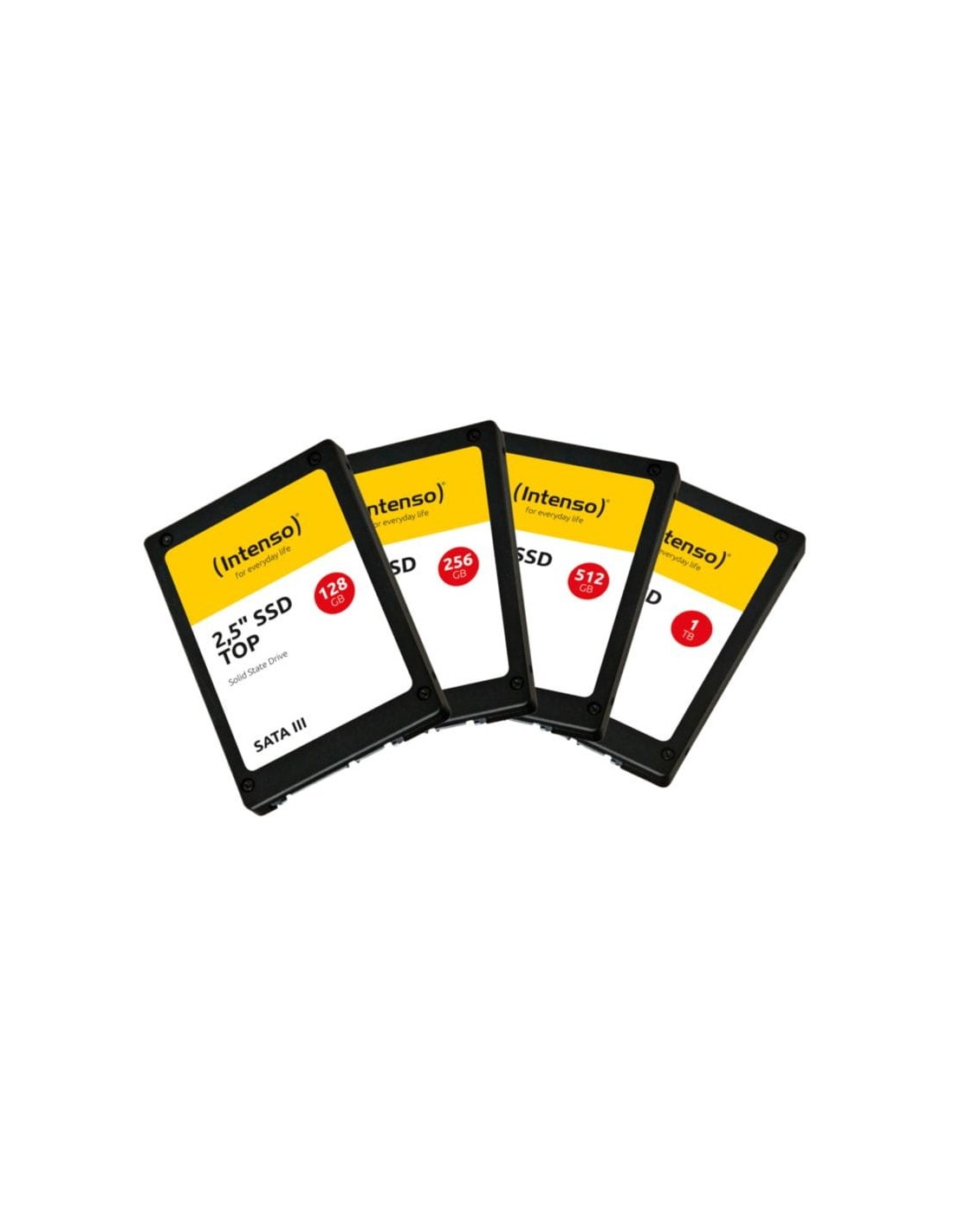 SSD Intenso Top 256GB Negro/Blanco SATA III 2,5 pulgadas 550MB/s