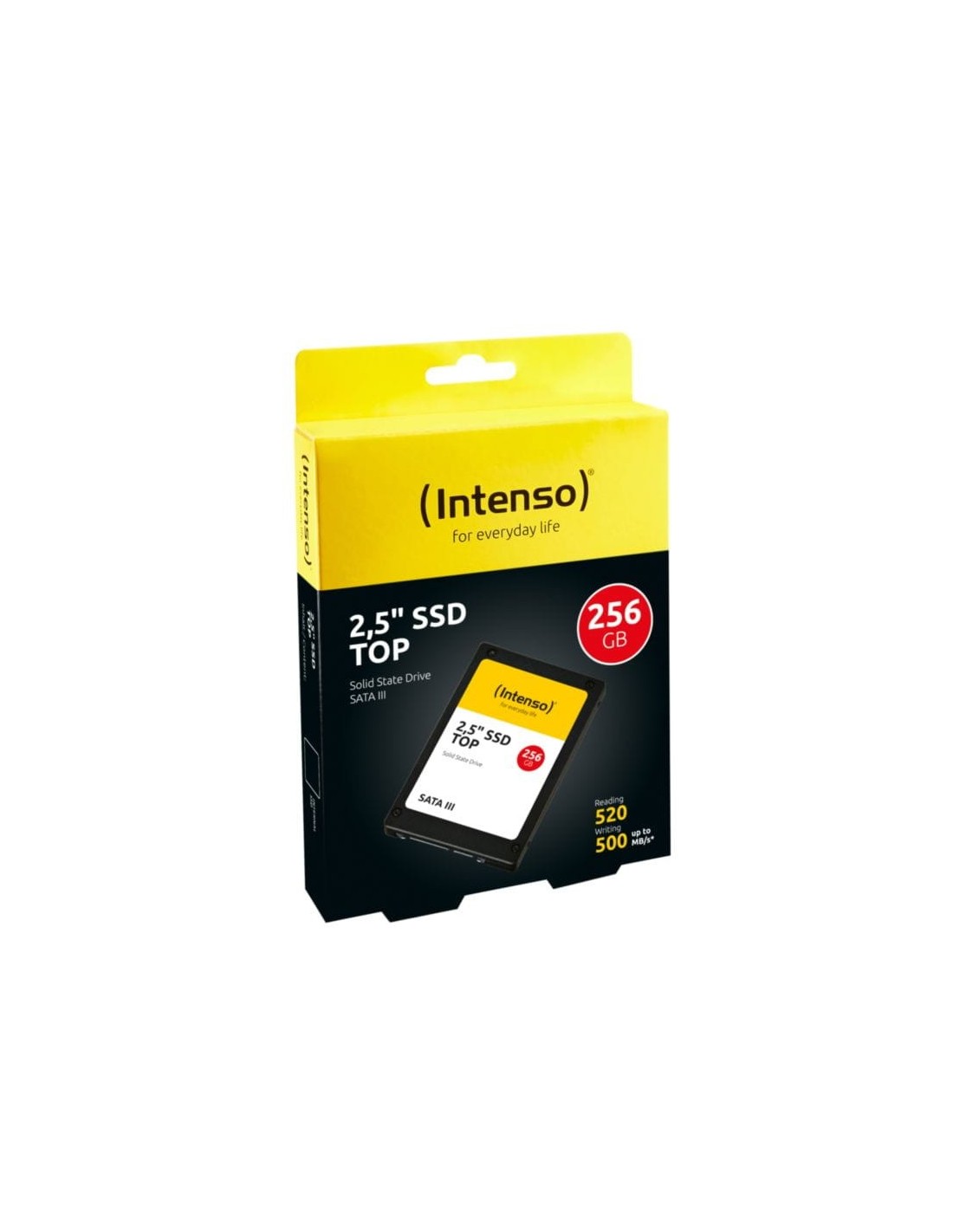 SSD Intenso Top 256GB Negro/Blanco SATA III 2,5 pulgadas 550MB/s