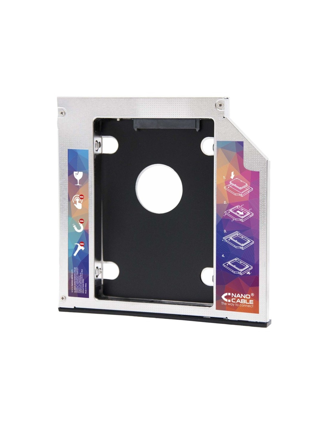 Adaptador Nanocable Lector DVD a HDD/SSD STA 2,5 9,5mm en Logroño
