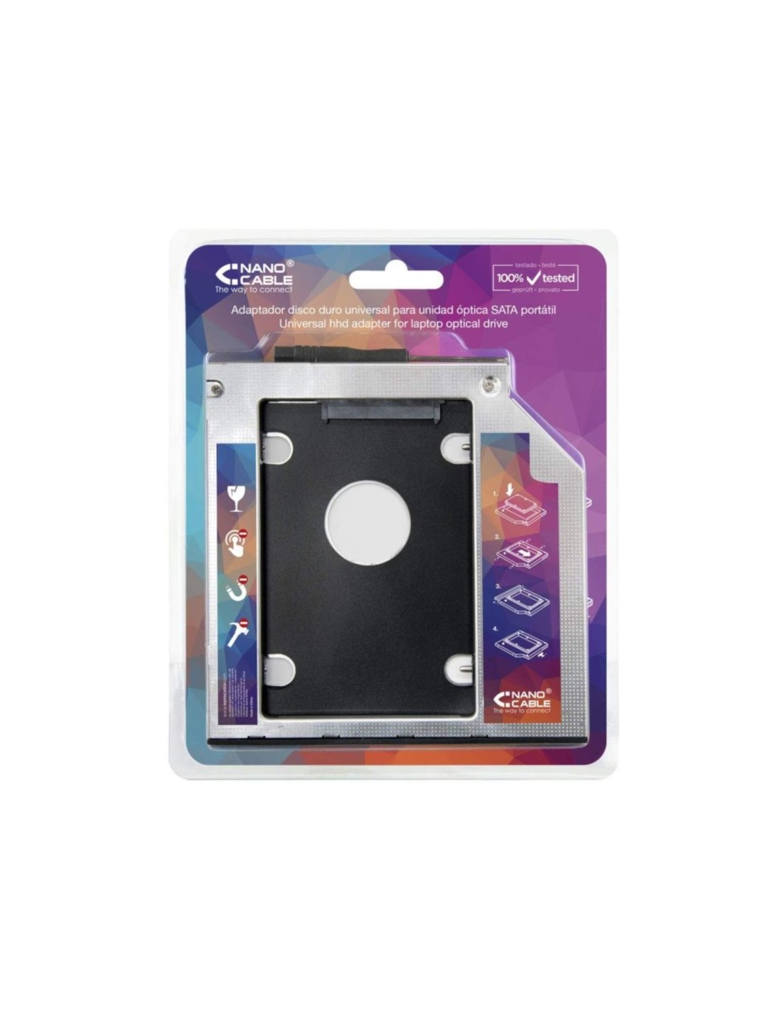 Adaptador Nanocable Lector DVD a HDD/SSD STA 2,5 9,5mm en Logroño
