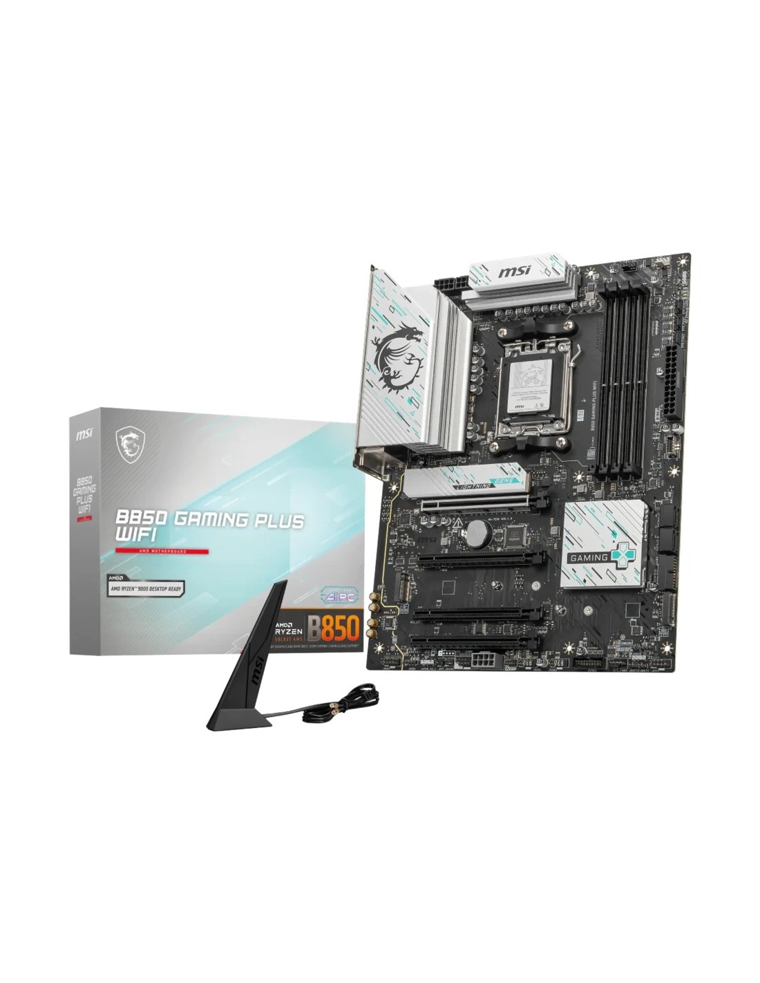 MSI B850 Gaming Plus WiFi 6E AMD B850 AM5 DDR5 ATX 3 ranuras M.2 Placa