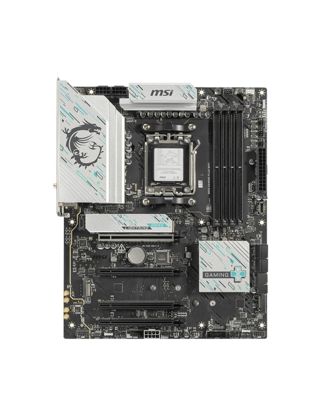 MSI B850 Gaming Plus WiFi 6E AMD B850 AM5 DDR5 ATX 3 ranuras M.2 Placa