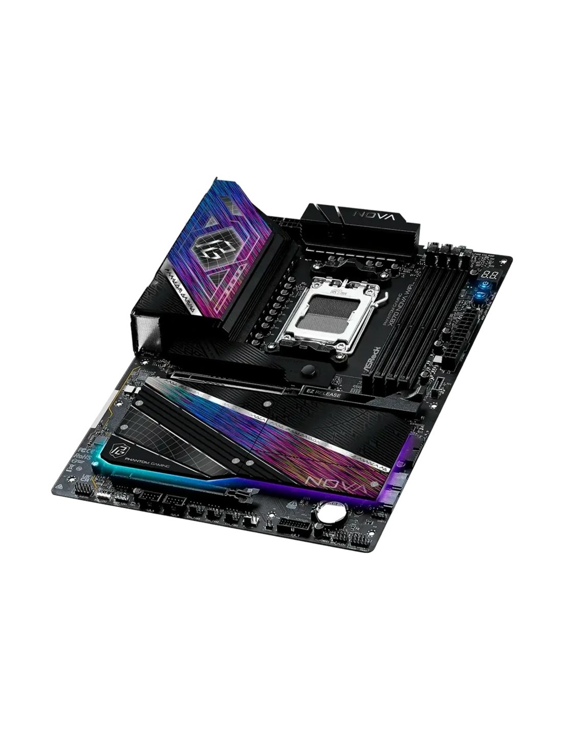 ASRock X870 Nova WiFi AM5 DDR5 ATX WiFi 7 AMD X870E 5 ranuras M.2 Plac