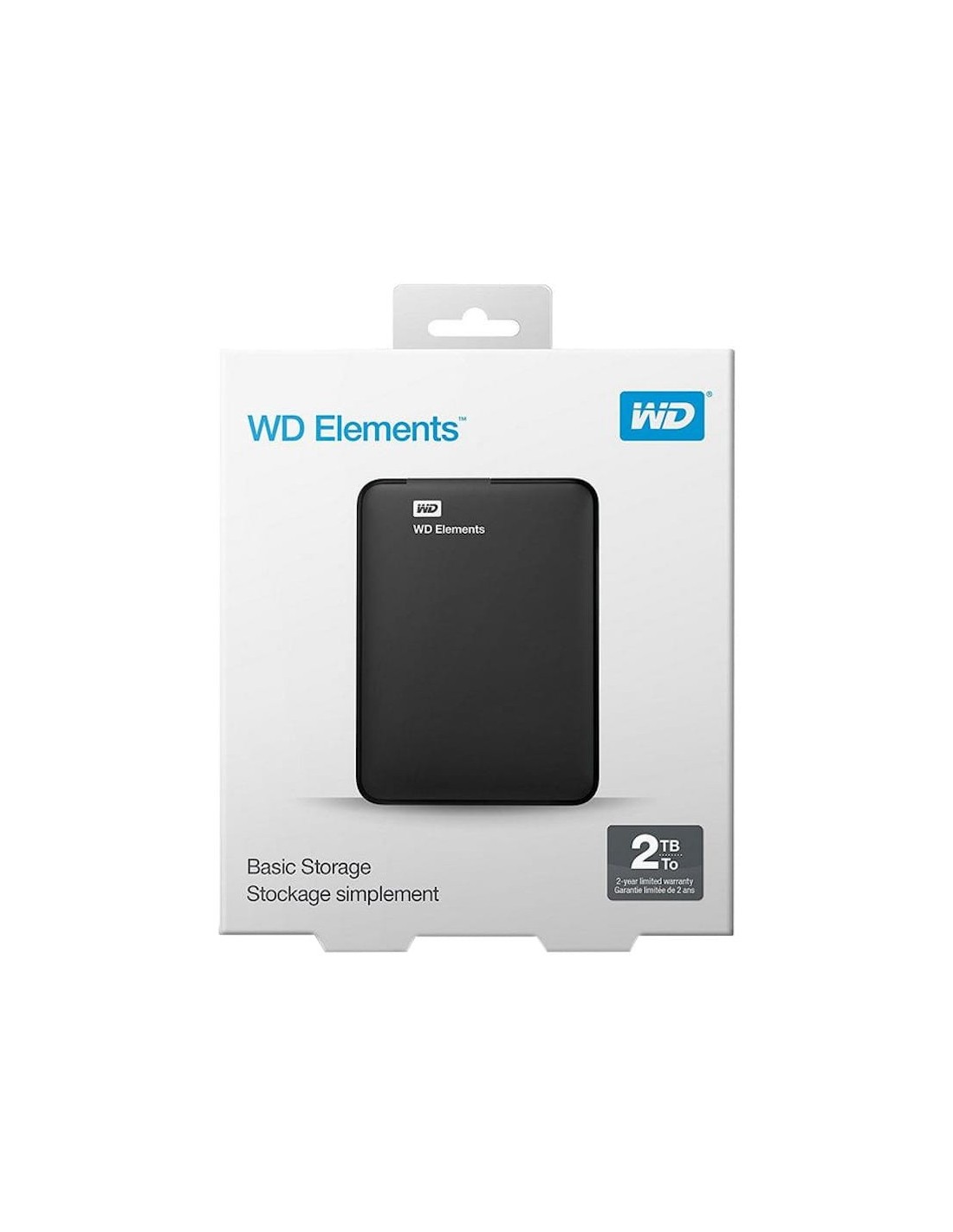 Disco duro externo WD Elements 2TB USB 3.2 Gen 1 2,5 pulgadas