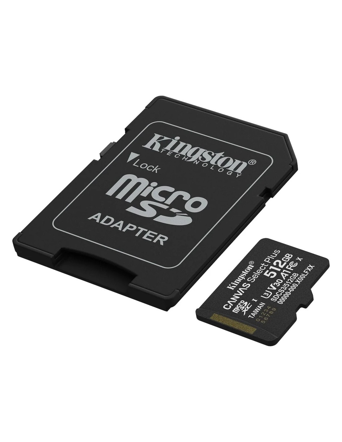 Tarjeta microSD Kingston Canvas Select Plus 512GB 150MB/s U3 V30 A1
