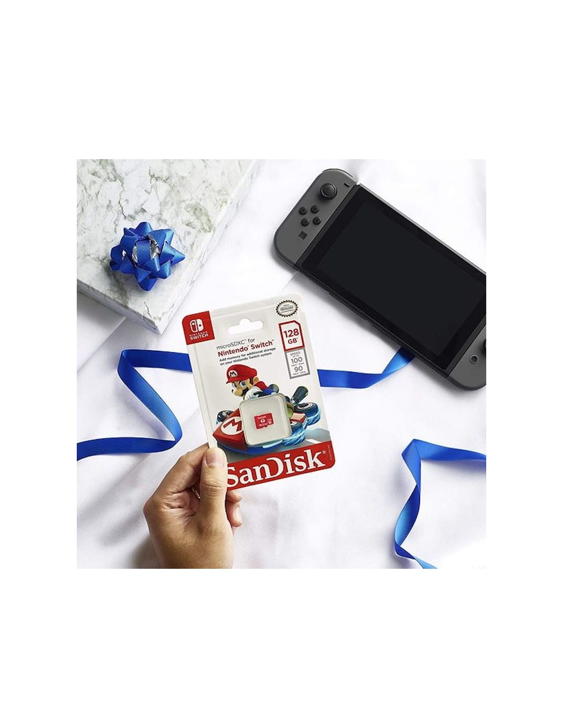 Tarjeta microSD SanDisk Licencia Nintendo 128GB para Nintendo Switch R
