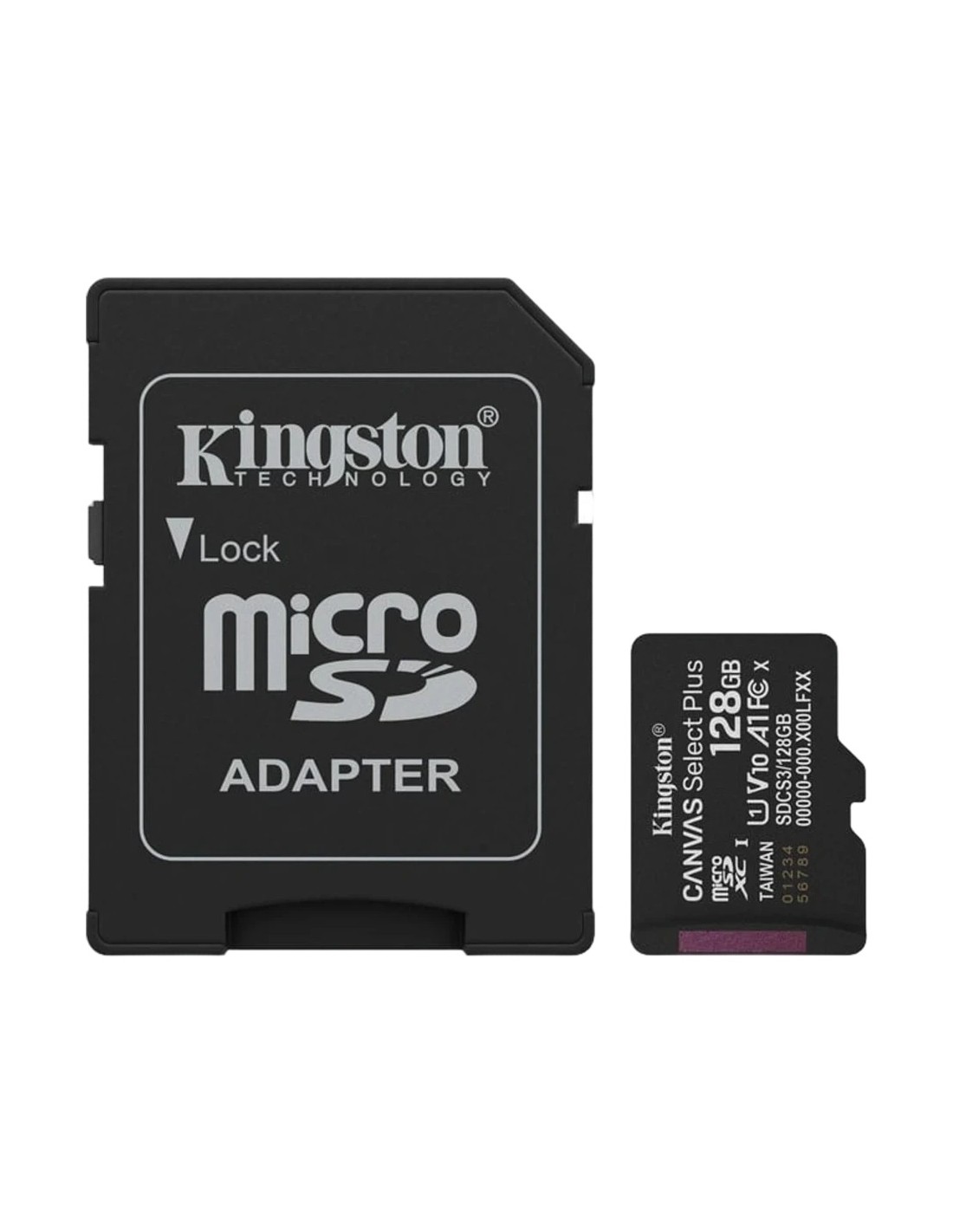 Tarjeta microSD Kingston Canvas Select Plus 128GB 150MB/s A1