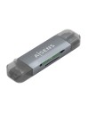 AISENS ASCR-2AC08-GR Gris Externo USB 3.0 SD/microSD Lector de tarjeta