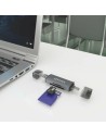 AISENS ASCR-2AC08-GR Gris Externo USB 3.0 SD/microSD Lector de tarjeta