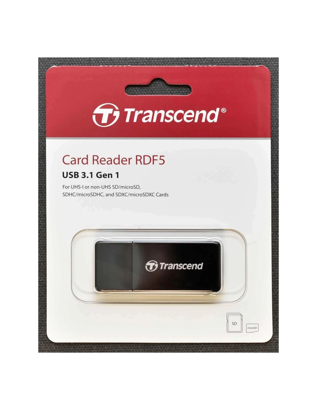 Transcend RDF5K UHS-I USB 3.0 SD/microSD Lector de tarjetas en Logroño