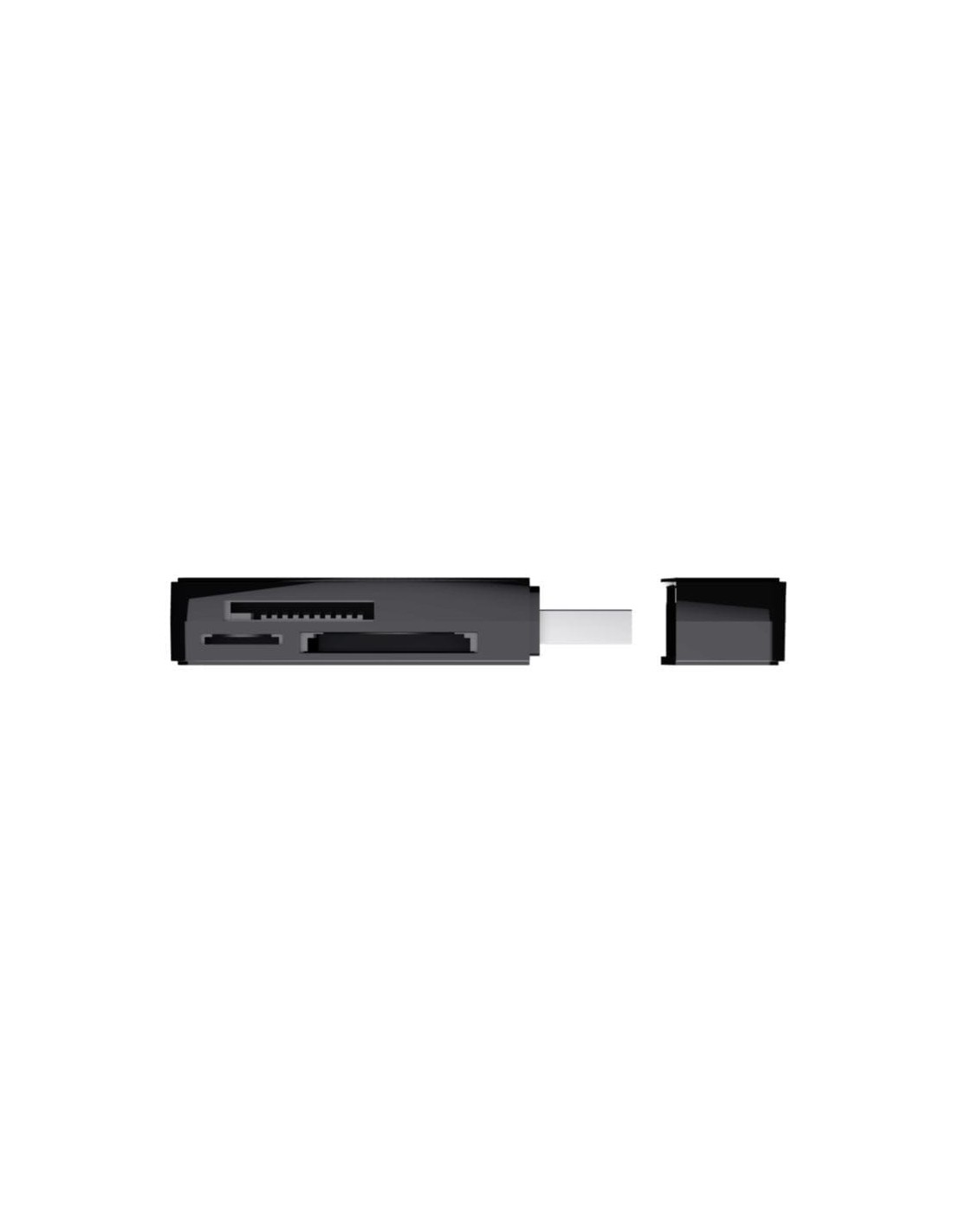Trust NANGA USB 3.2 Gen 1 (3.1 Gen 1) Type-A Negro SD/microSD Lector d