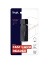 Trust NANGA USB 3.2 Gen 1 (3.1 Gen 1) Type-A Negro SD/microSD Lector d