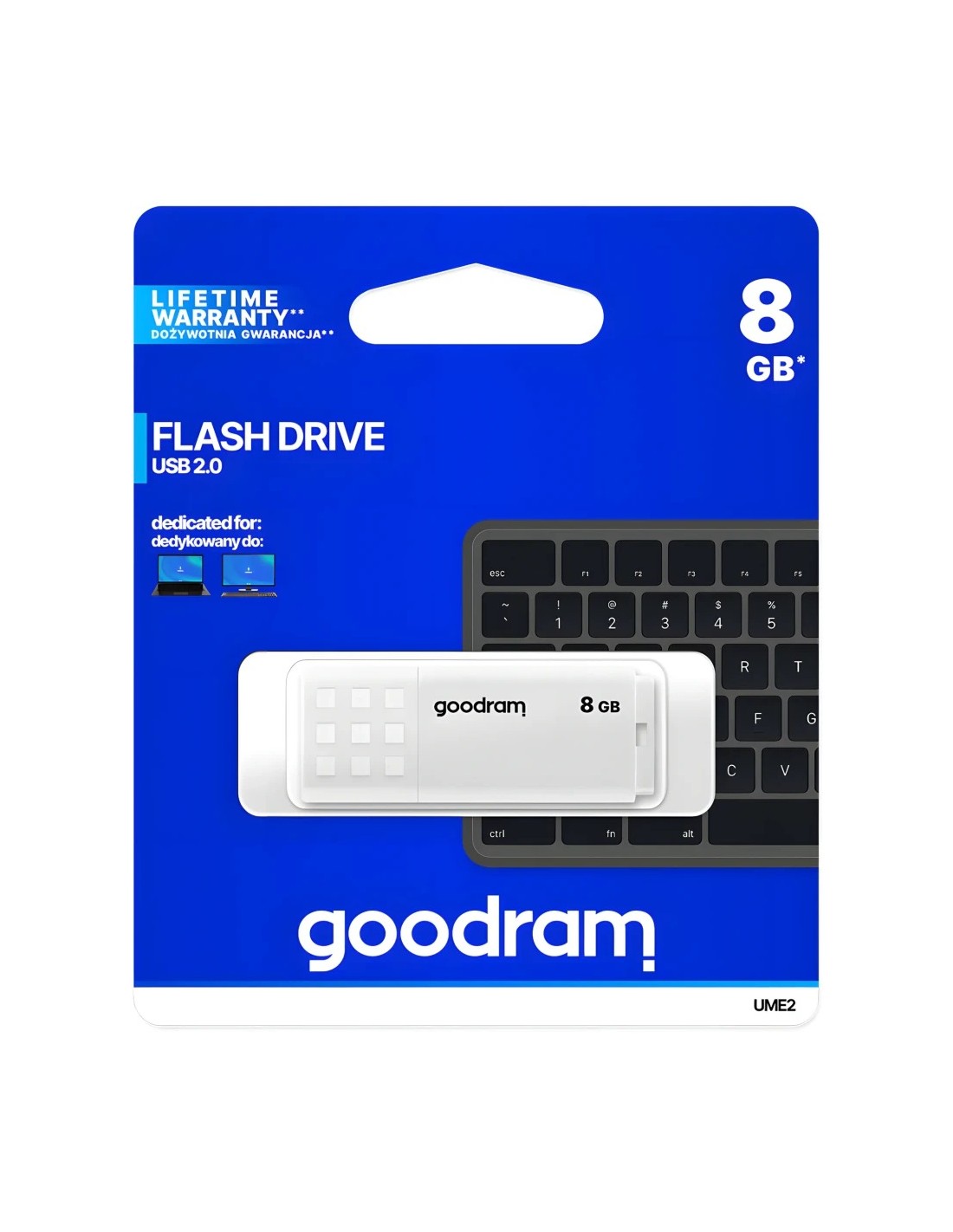 Pendrive Goodram UME2 8GB USB 2.0 20MB/s en Logroño
