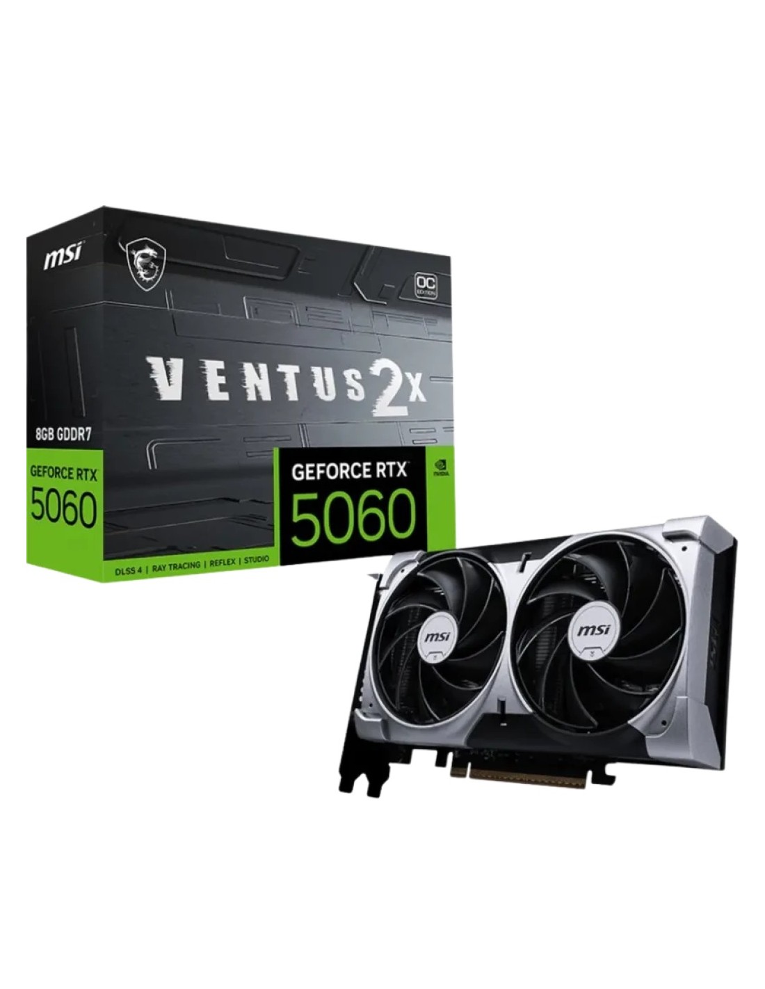 Tarjeta gráfica MSI GeForce RTX 5060 8G VENTUS 2X OC NVIDIA 8 GB GDDR7