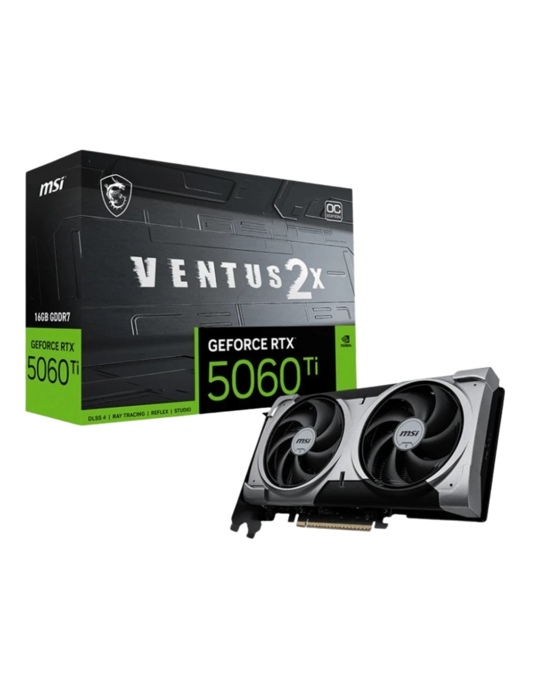 Tarjeta gráfica MSI GeForce RTX 5060 Ti Ventus 2X OC Plus 16GB GDDR7