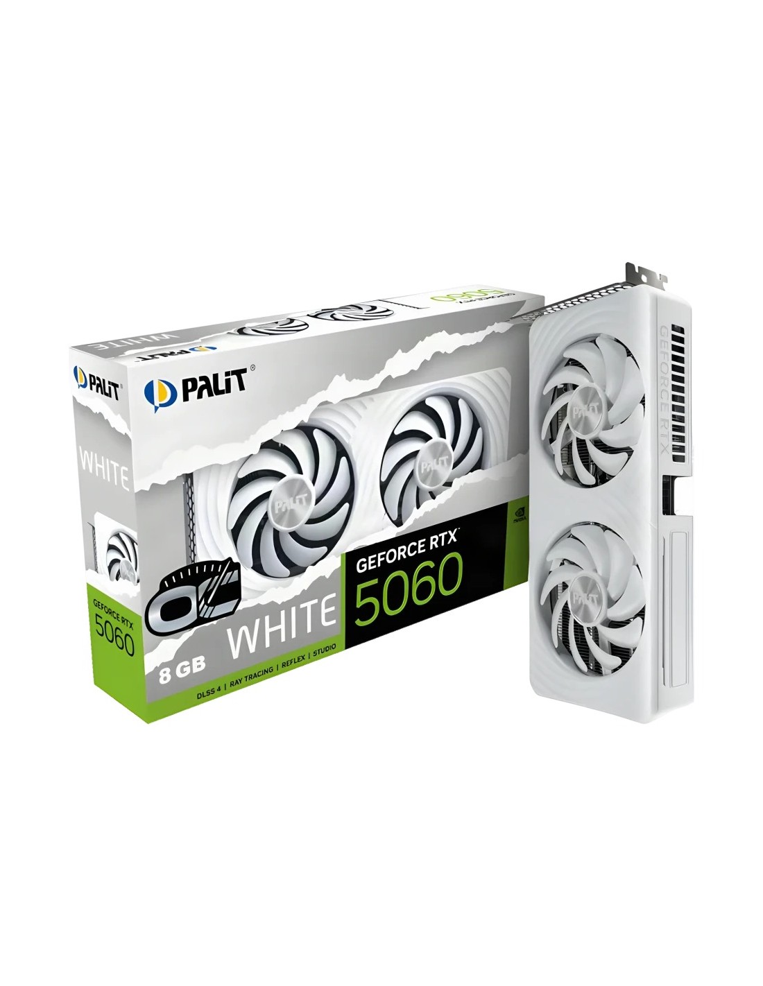 Tarjeta gráfica Palit GeForce RTX 5060 OC Blanco 8GB GDDR7 en Logroño
