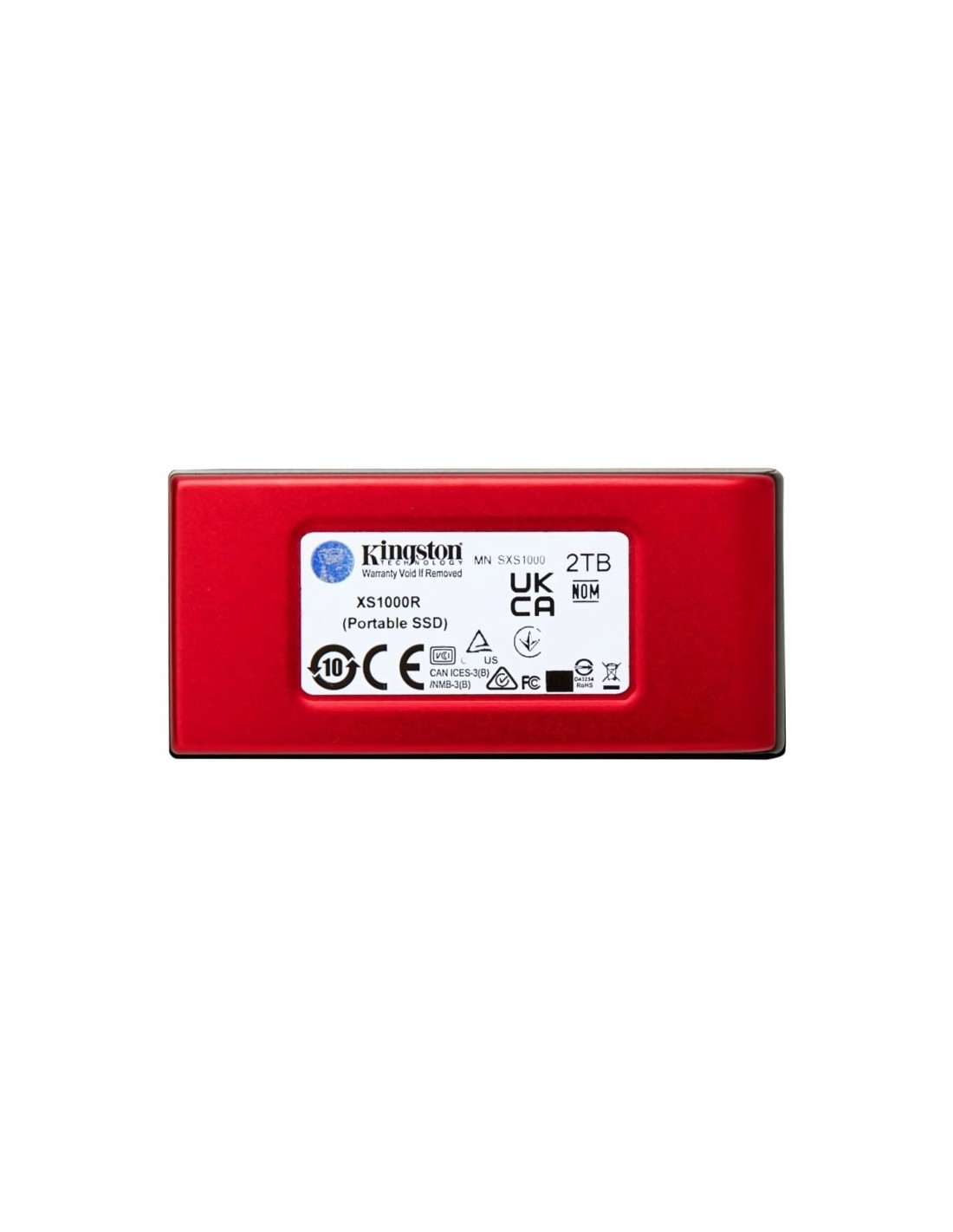 Kingston XS1000 2TB Rojo USB 3.2 Gen 2 1050MB/s SSD externo en Logroño