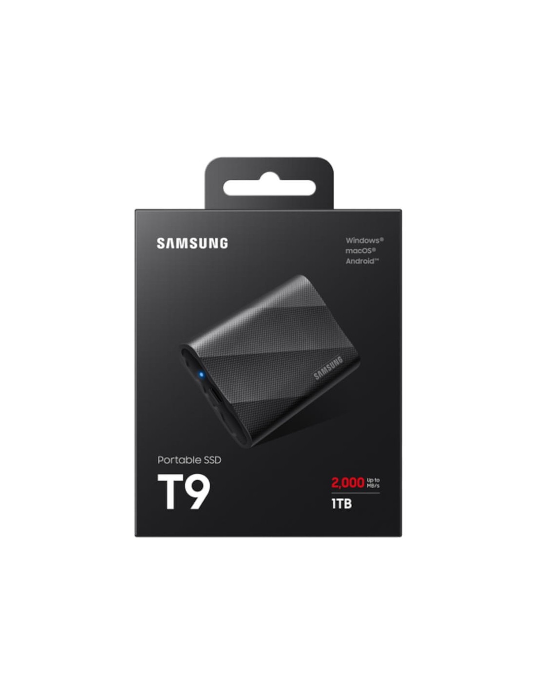 Samsung T9 1TB Negro USB 3.2 Gen 2x2 2000MB/s SSD externo en Logroño
