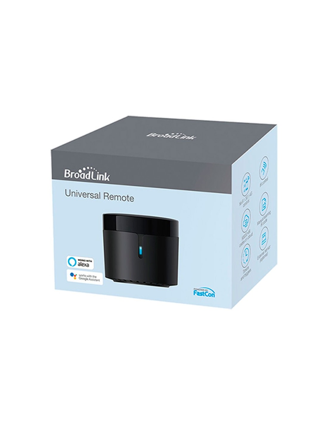 Hub Broadlink RM4 Mini Negro compatible con Alexa y Google WiFi