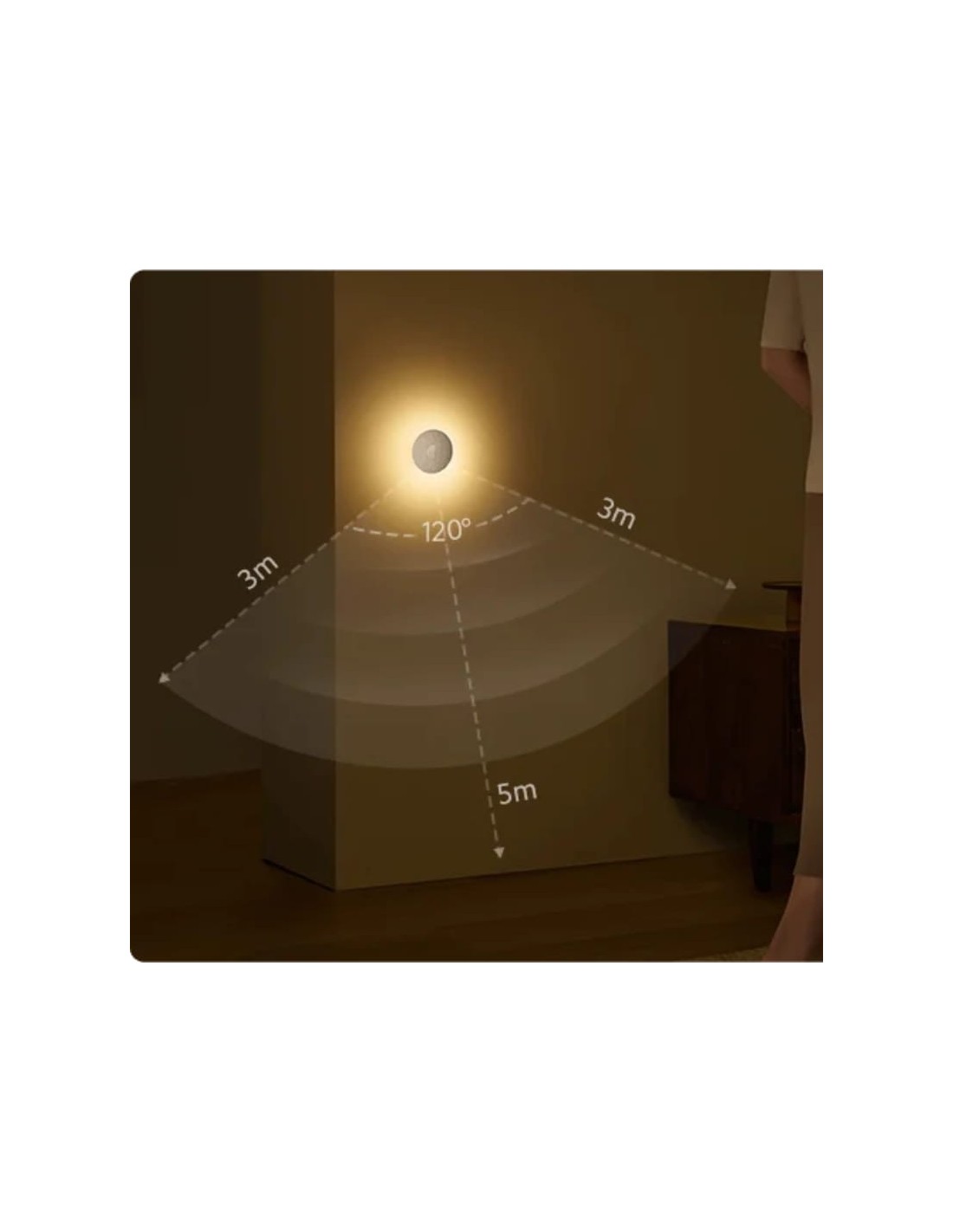 Sensor de movimiento Xiaomi Night Light 3 Blanco 2700K Luz en Logroño
